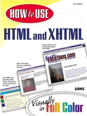 cover image of How to Use HTML & XHTML